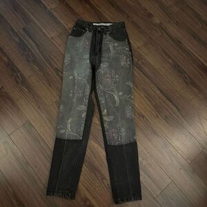 Vintage Absolutely No! Jeans floral